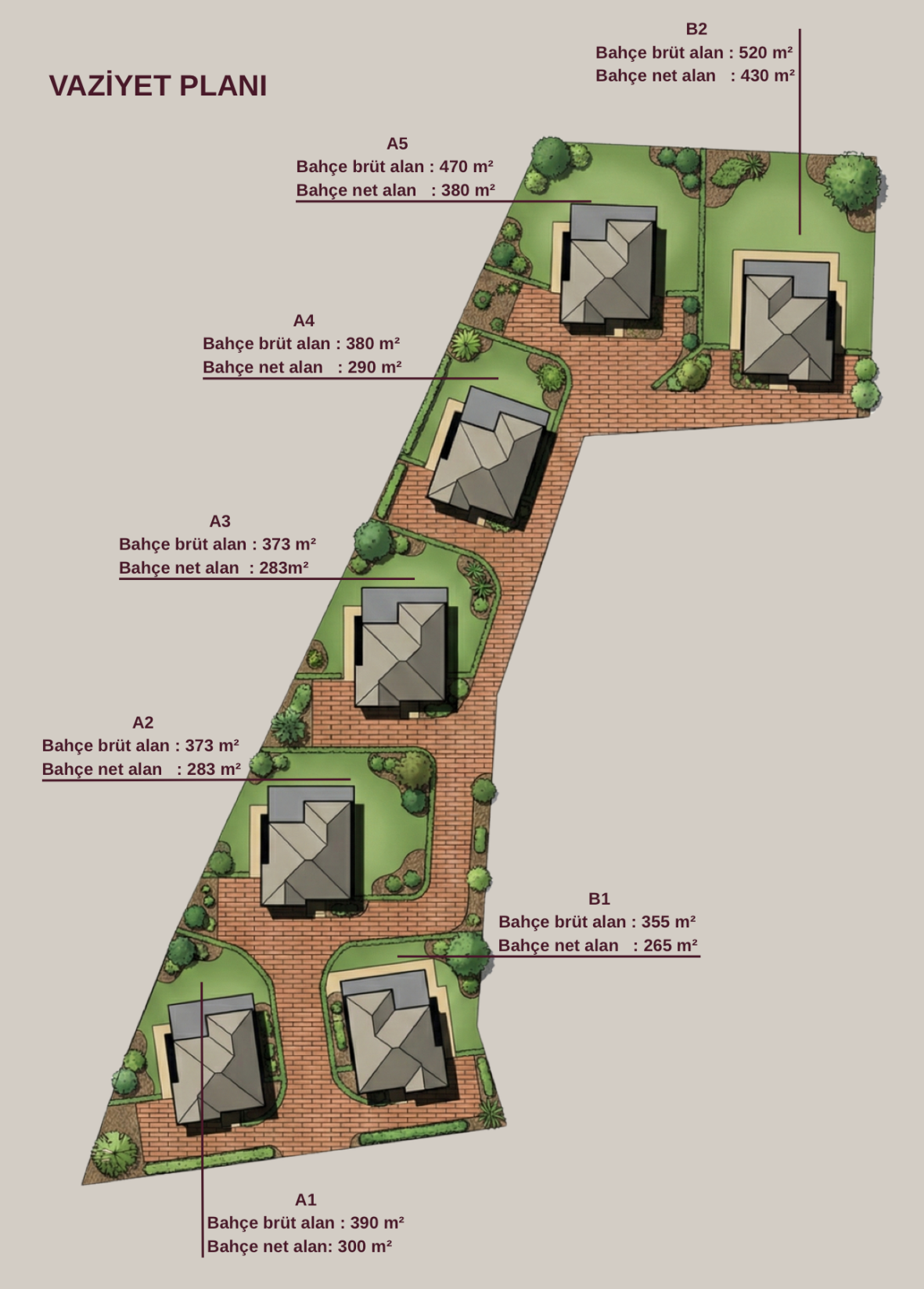 Raşitbey Mansions site vaziyet planı
